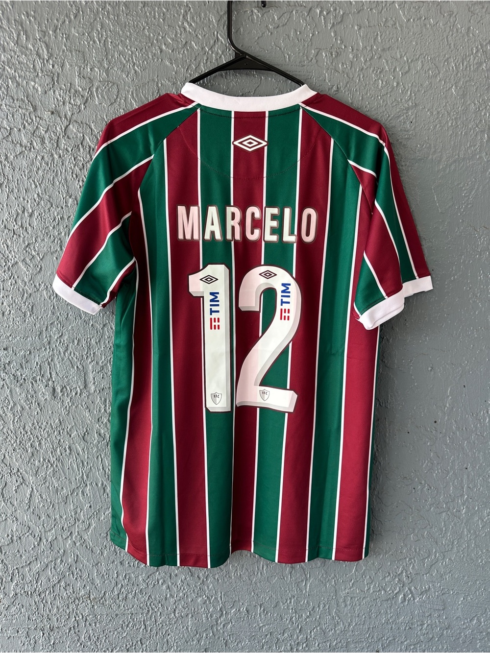 Fluminense Marcelo Soccer Jersey Red Green Men
